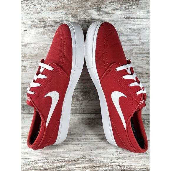 Mens Nike Zoom Stefan Janoski University Red/White Canvas Sneakers Sz 10 EUC! main image 5